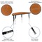 Flash Furniture 47.5 W, 48 L, 30.25 H, Chrome, Laminate, Particleboard, Plastic, Steel XU-GRP-16CH-A48-HCIRC-OAK-T-A-GG - alternate 7